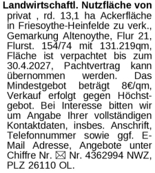 Vorschaubild der Anzeige, (Id: 1988663)