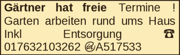 Vorschaubild der Anzeige, (Id: 2028839)