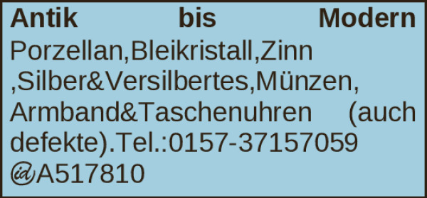 Vorschaubild der Anzeige, (Id: 2030967)