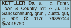 Vorschaubild der Anzeige, (Id: 2054988)