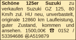 Vorschaubild der Anzeige, (Id: 2055193)