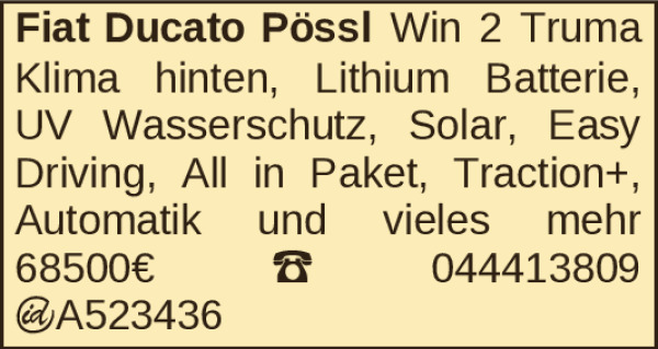 Vorschaubild der Anzeige, (Id: 2084544)