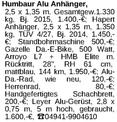 Vorschaubild der Anzeige, (Id: 1979345)