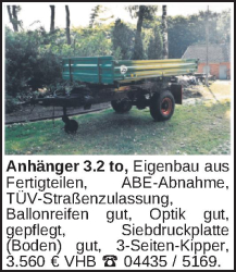 Vorschaubild der Anzeige, (Id: 2016052)