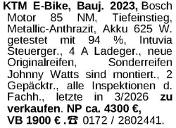 Vorschaubild der Anzeige, (Id: 2030664)