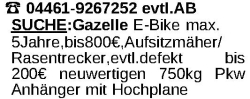 Vorschaubild der Anzeige, (Id: 2034789)