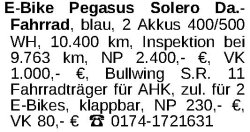 Vorschaubild der Anzeige, (Id: 2048252)