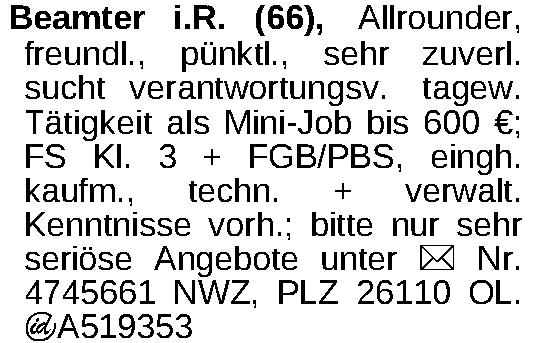 Vorschaubild der Anzeige, (Id: 2049205)