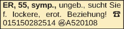 Vorschaubild der Anzeige, (Id: 2058601)