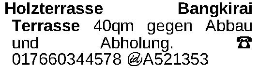 Vorschaubild der Anzeige, (Id: 2068085)