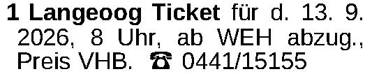 Vorschaubild der Anzeige, (Id: 2073622)