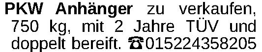 Vorschaubild der Anzeige, (Id: 2086654)